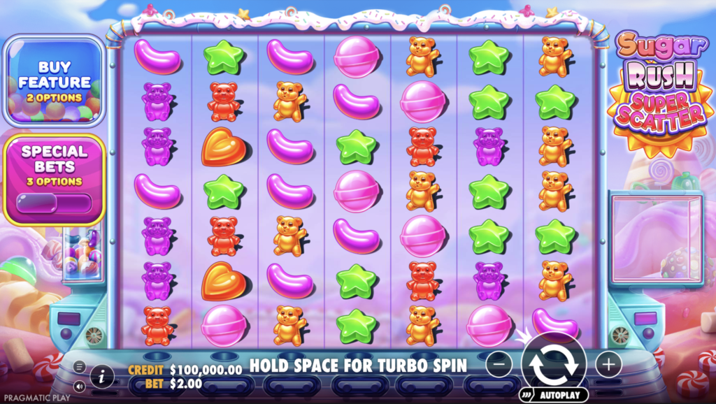 Credit Card Casino game offering bonus buy, autoplay and quick spins